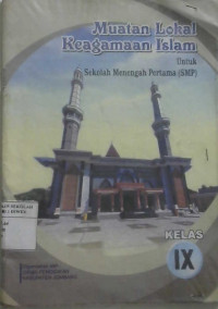 Image of Muatan Lokal Keagamaan Islam : 9