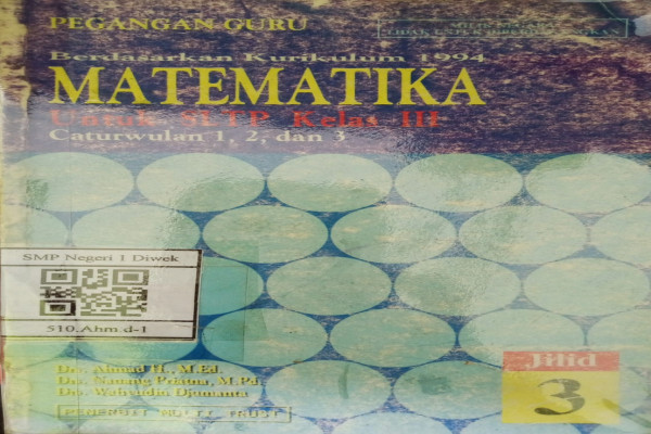 PEGANGAN GURU, MATEMATIKA JILID 3 : berdasarkan kurikulum 1994